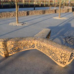 Triangular hollow Bench