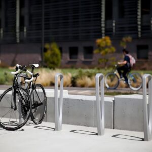 Triangle frame bicycle rack